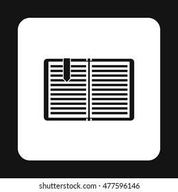 Tutorial icon in simple style isolated on white background. School symbol