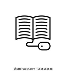 Tutorial icon in vector. Logotype