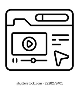 Tutorial, learning, video Modern concepts flat design, Premium quality vector illustration concept. Vector symbol.