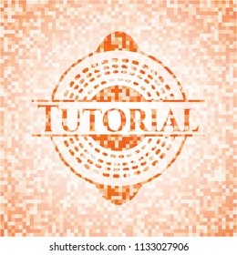 Tutorial orange mosaic emblem