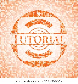 Tutorial orange mosaic emblem