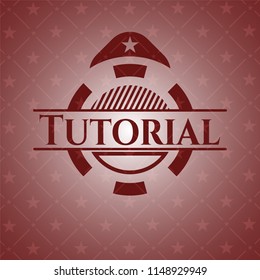 Tutorial realistic red emblem