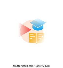 Tutorial. Vector icon in gradient style