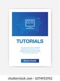TUTORIALS ICON INFOGRAPHIC