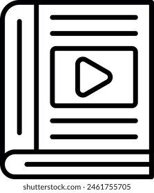 Tutorials Vector Line Icon Design