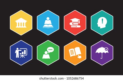 Tutoring Infographic Icon Set