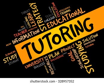 Tutoring Word Cloud Education Concept Stock Vector (Royalty Free ...