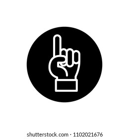 Tutorship black icon concept. Tutorship flat  vector symbol, sign, illustration.