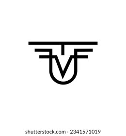 
TUV Monogram-Minimal-Logo-Design
