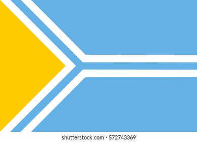 Tuva flag vector illustration. Russian federation.