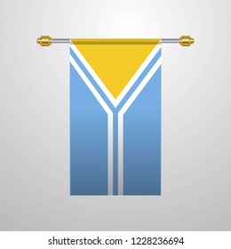 Tuva hanging Flag