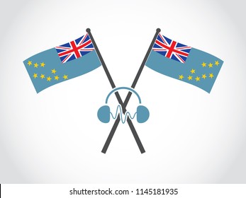 Tuvalu Emblem Music Listener