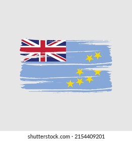 Cepillo de la bandera de Tuvalu. Bandera nacional
