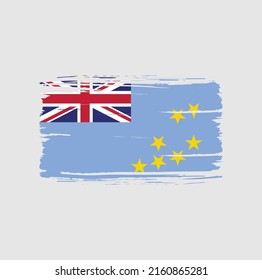 Tuvalu Flag Brush. National Flag