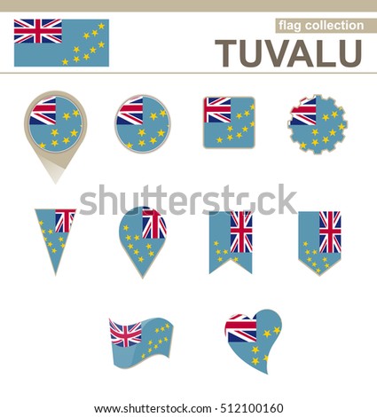 Tuvalu Flag Collection, 12 versions