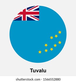 Tuvalu flag icon isolated vector illustration