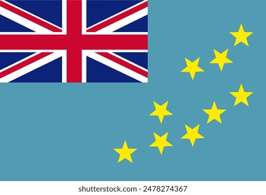 Tuvalu flag illustrator country flags symbol nation