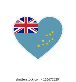 Tuvalu flag. Tuvalu love flag. Tuvalu symbol. 