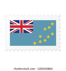 Tuvalu flag on white background vector image
