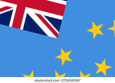 Tuvalu flag - rectangular cutout of rotated vector flag.