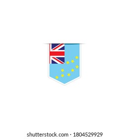 Tuvalu flag. Simple vector. National flag of Tuvalu 
