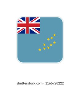 Tuvalu flag. Tuvalu square flag. Tuvalu symbol. 