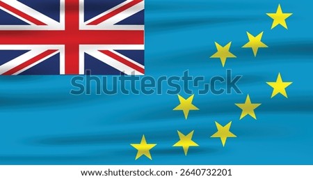 Tuvalu Flag Vector Icon Design