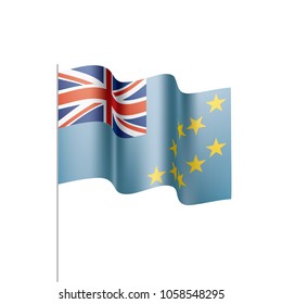 Tuvalu flag, vector illustration