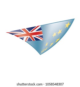 Tuvalu flag, vector illustration