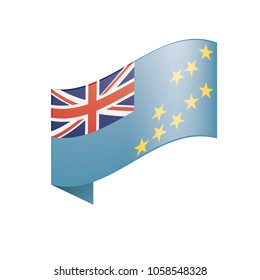 Tuvalu flag, vector illustration
