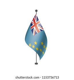 Tuvalu flag, vector illustration on a white background