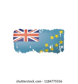 Tuvalu flag, vector illustration on a white background.