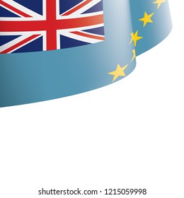 Tuvalu flag, vector illustration on a white background