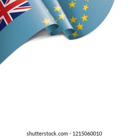 Tuvalu flag, vector illustration on a white background
