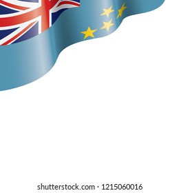 Tuvalu flag, vector illustration on a white background
