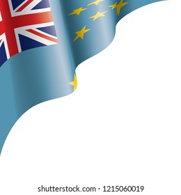 Tuvalu flag, vector illustration on a white background