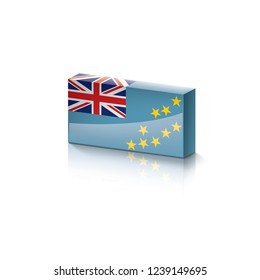 Tuvalu flag, vector illustration on a white background
