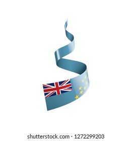 Tuvalu flag, vector illustration on a white background