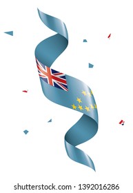 Tuvalu flag, vector illustration on a white background