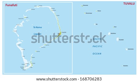 tuvalu map