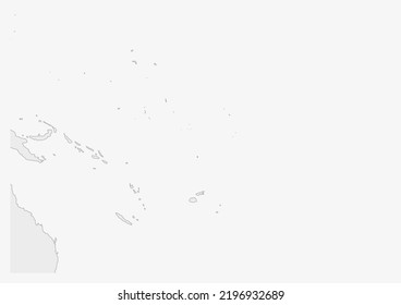 Tuvalu map highlighted in Tuvalu flag colors, gray map with neighboring countries.