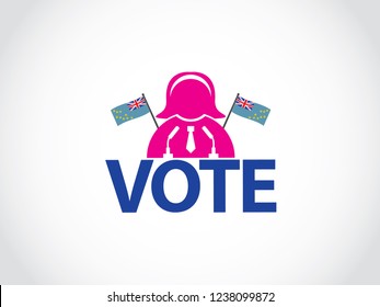 Tuvalu Podium Woman In Politics Speech Election
