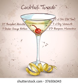 Tuxedo alcoholic cocktail