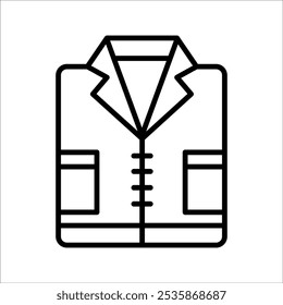 Tuxedo Birthday suit icon Outline Icon Vector Illustration