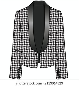 TUXEDO BLAZER EN DOSIS PARA MUJERES EMPRESARIAS UTILIZADAS EN ARCHIVO DE VECTOR EDITORIAL