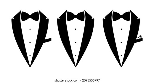 Tuxedo with Bow tie Tux Groom's suit Wedding party
