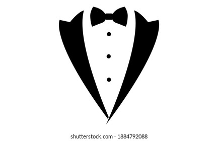 Tuxedo and Bow Tie Vector and Clip art