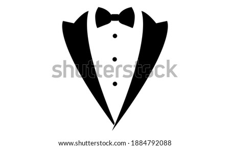 Tuxedo and Bow Tie Vector and Clip art