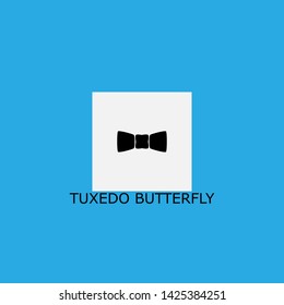 tuxedo butterfly icon sign signifier vector