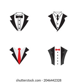 Diseño de ilustraciones de iconos vectoriales de plantilla exclusiva de Tuxedo
